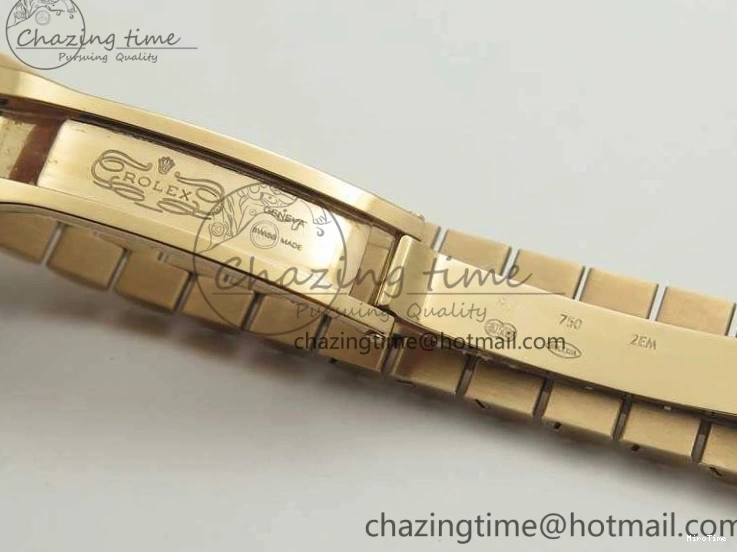 MiroTime 0412 DateJust 28mm RG BP Maker Best Edition Brown Diam Dial Fluted Bezel On RG Bracelet ETA TopPick 3441